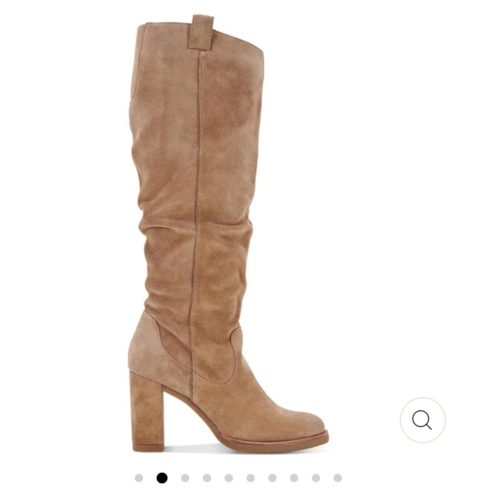 Dolce Vita Sarie Suede Knee-High Boots NWOT, size 8 truffle color
